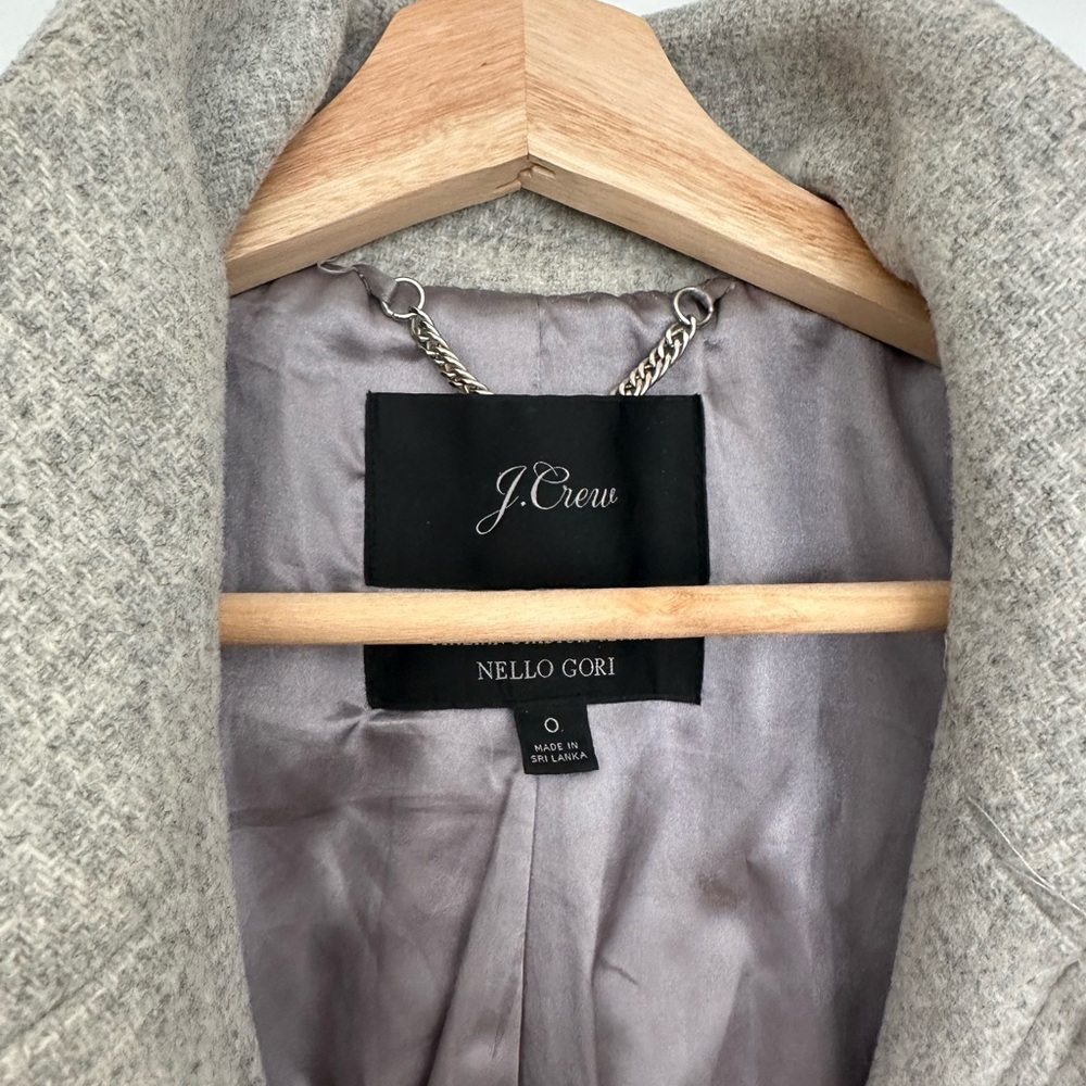 J. Crew Cocoon Coat in Italian Stadium Wool Coat (Gray, Size 0)